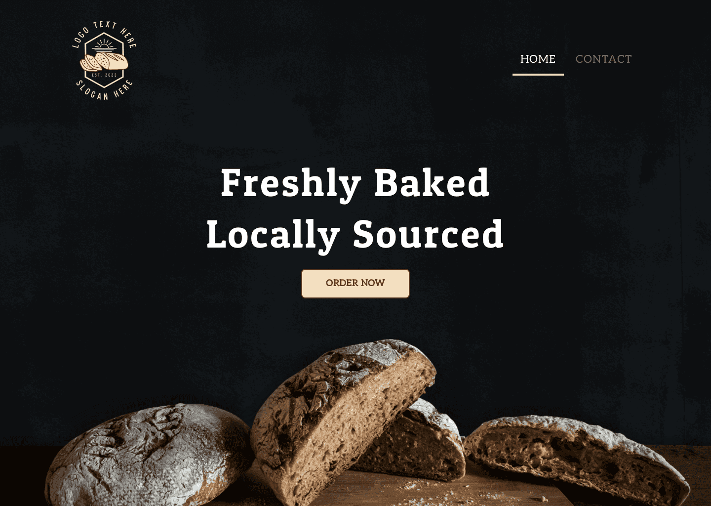 Bread Micro Bakery Website Preview