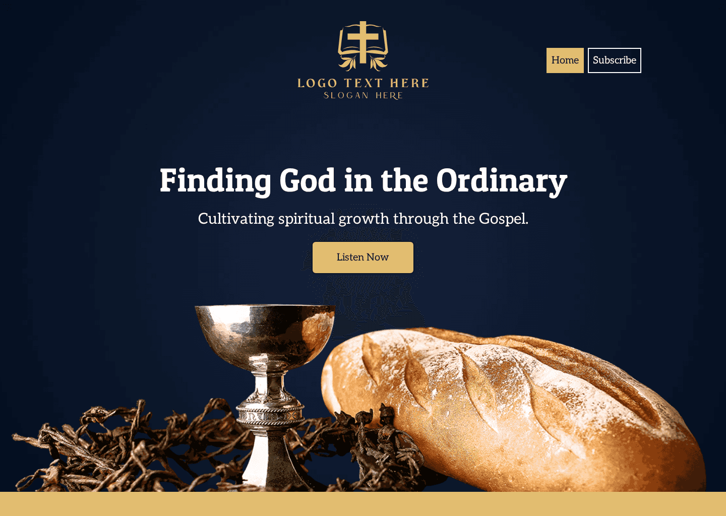 Gospel Reflection Podcast Website Preview