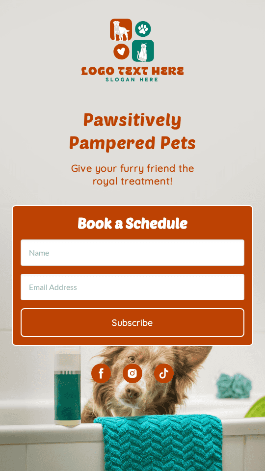 Professional Pet Grooming Link in Bio Preview