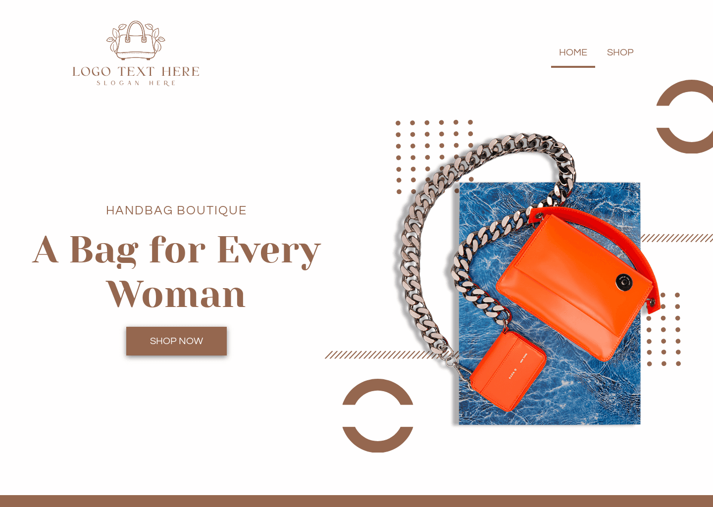 Fashion Handbag Shop Website Preview