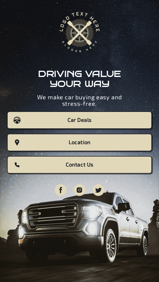 Auto Dealership Services Link in Bio Preview