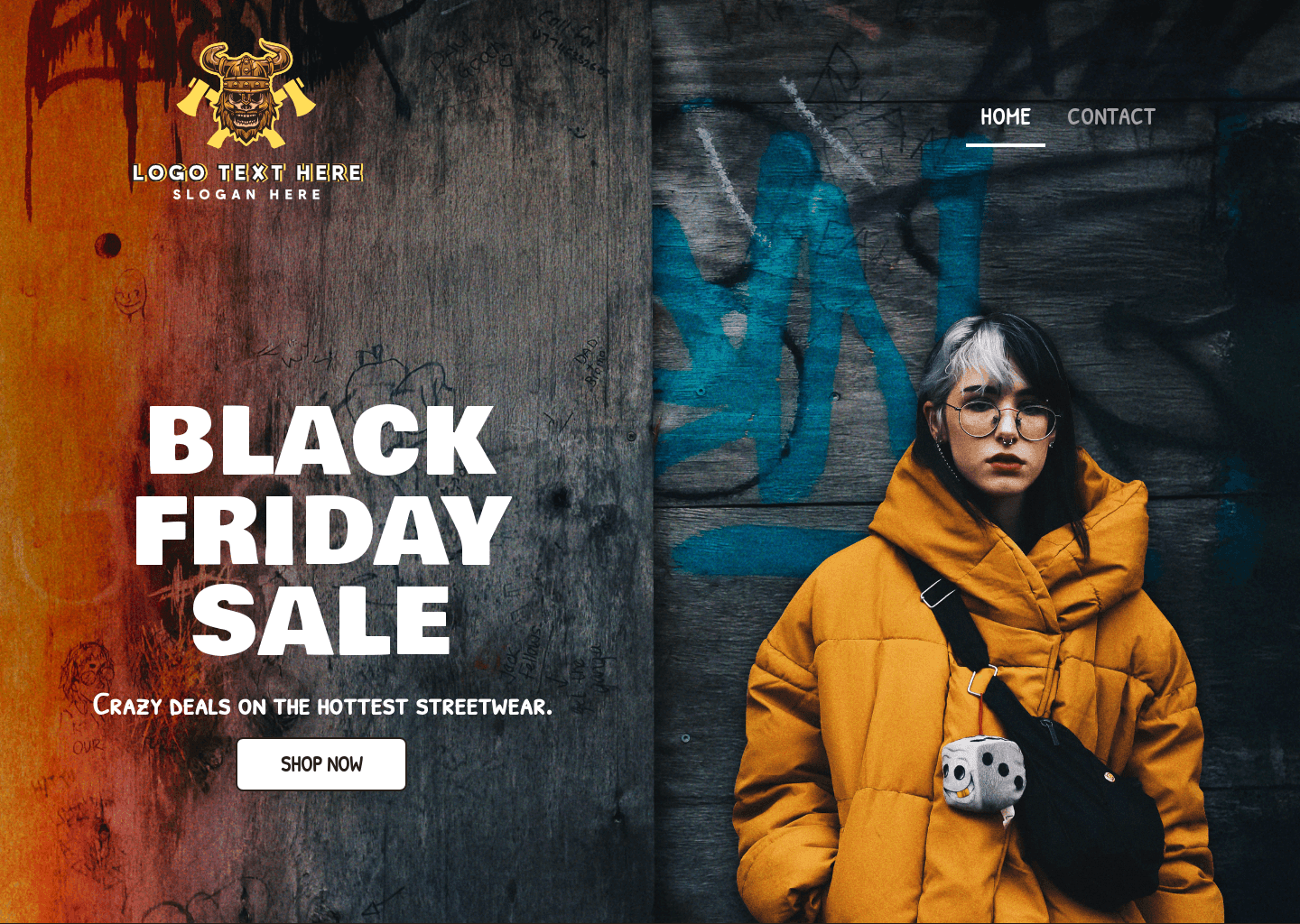 Streetwear Fashion Sale Website Preview