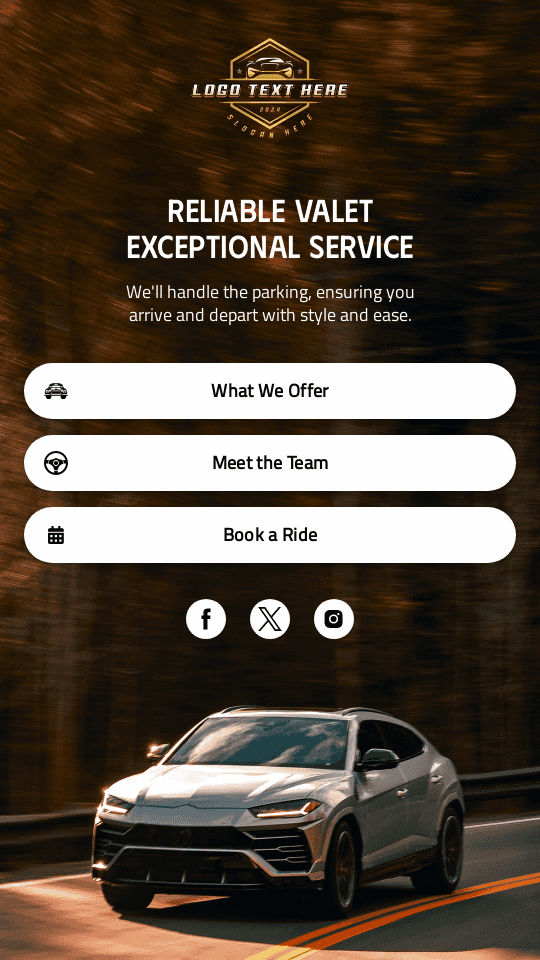 Automotive Valet Service Link in Bio Preview