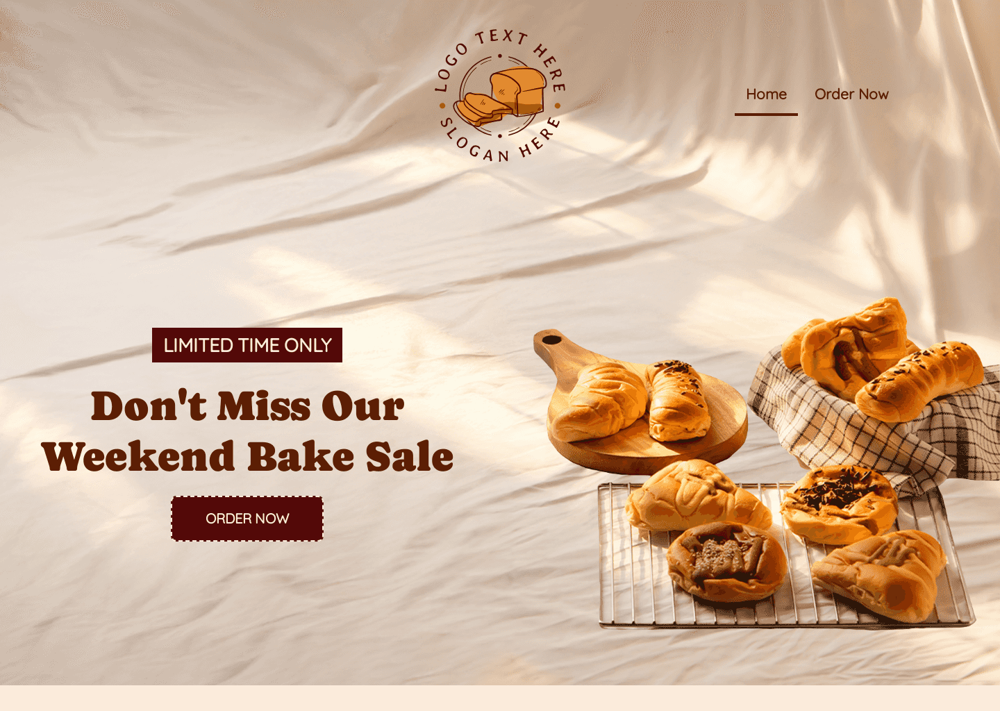 Bakery Weekend Sale Website Preview