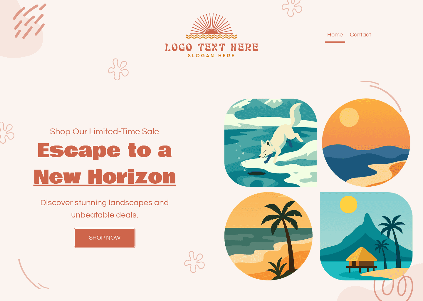 Landscape Poster Promo Website Preview