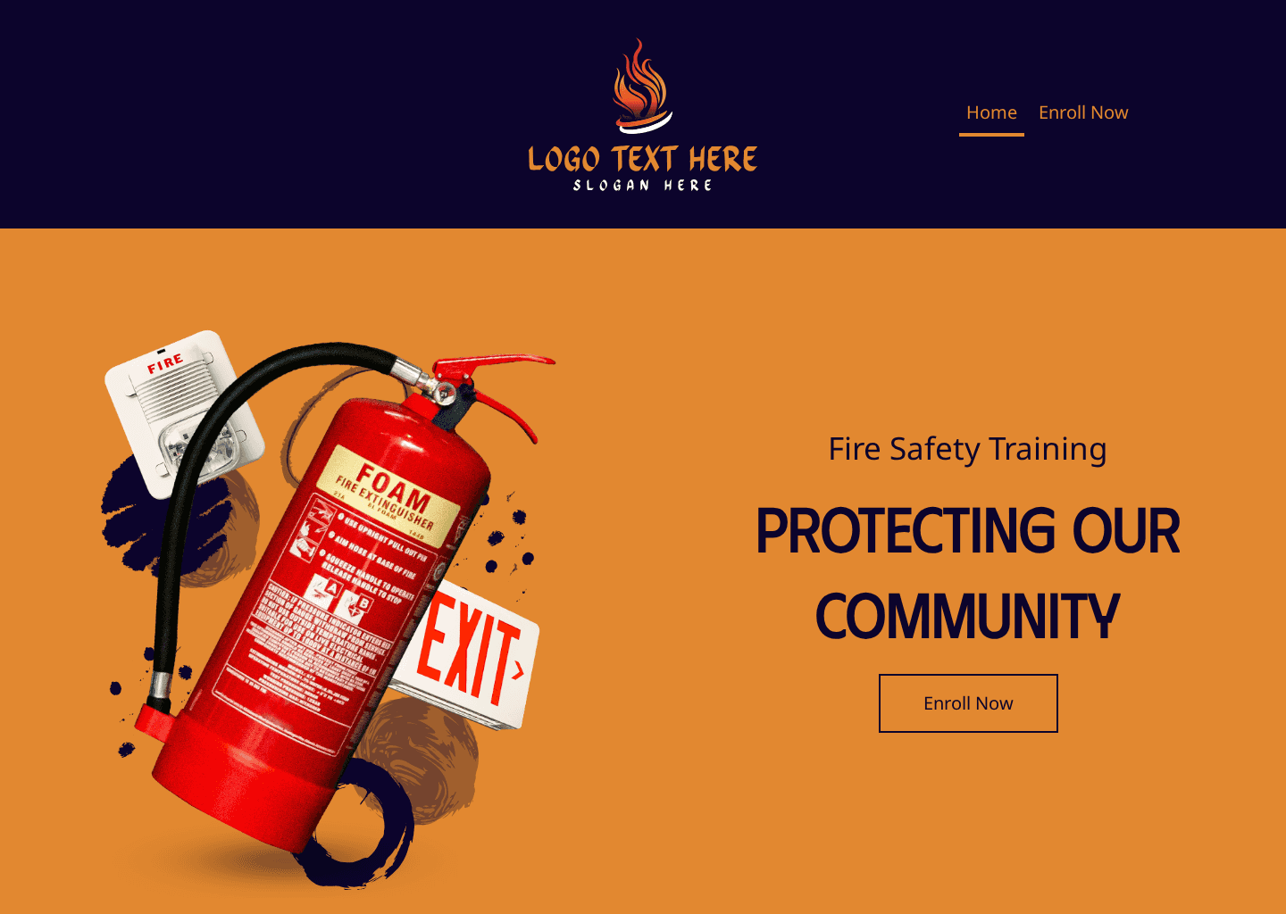 Fire Safety Training Website Preview