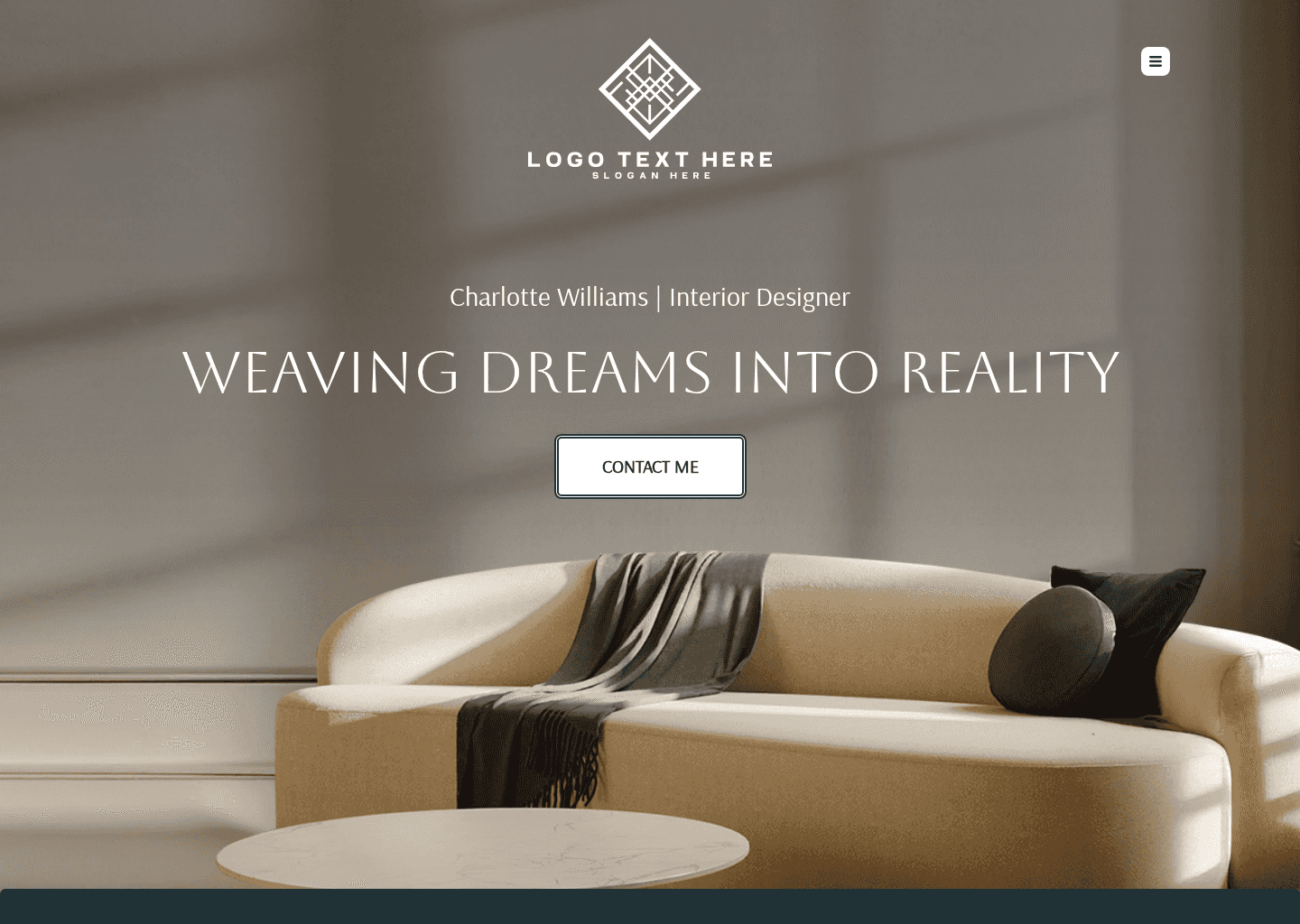 Interior Designer Portfolio Website Preview