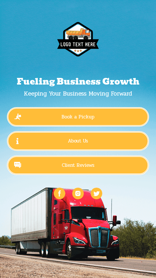 Freight Trucking Service Link in Bio Preview