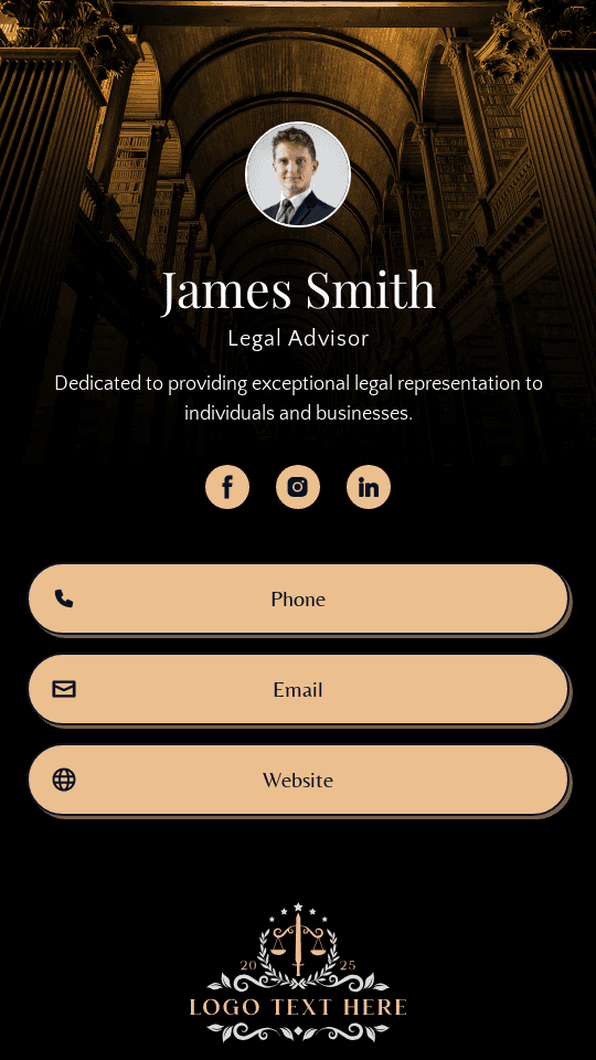 Law Firm Associates Digital Business Card