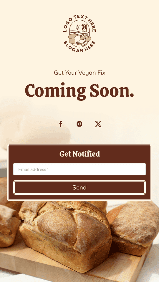 Vegan Bakery Launch Link in Bio Preview