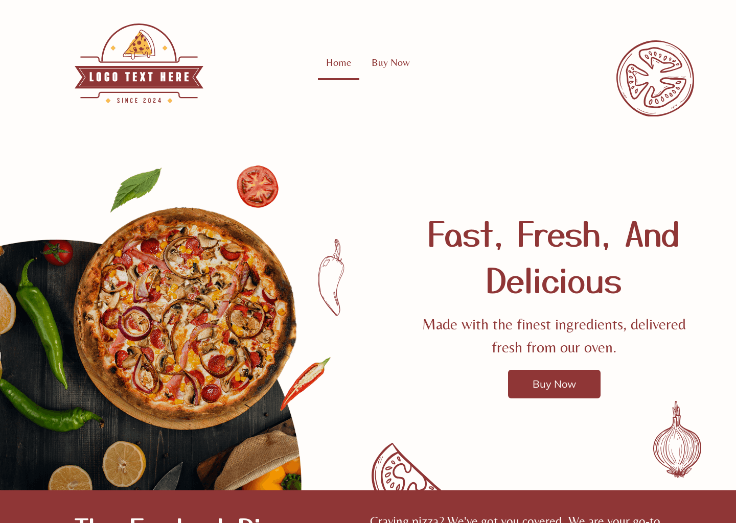 Pizzeria Delivery Food Website