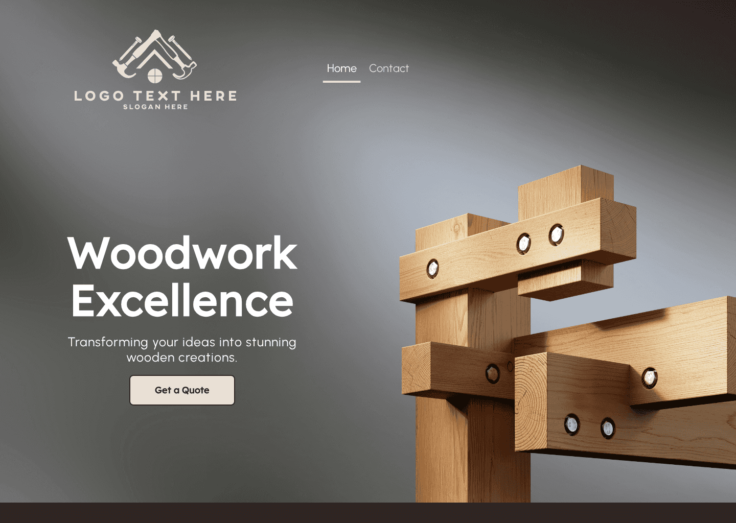 Expert Carpentry Solution Website Preview
