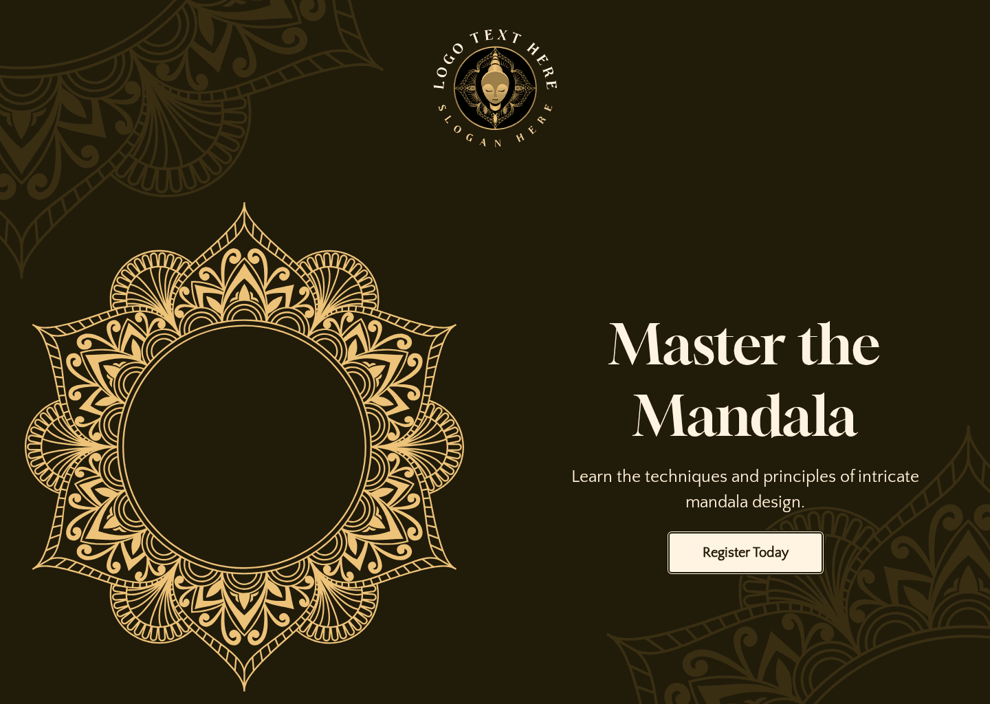 Mandala Drawing Coach Website Preview