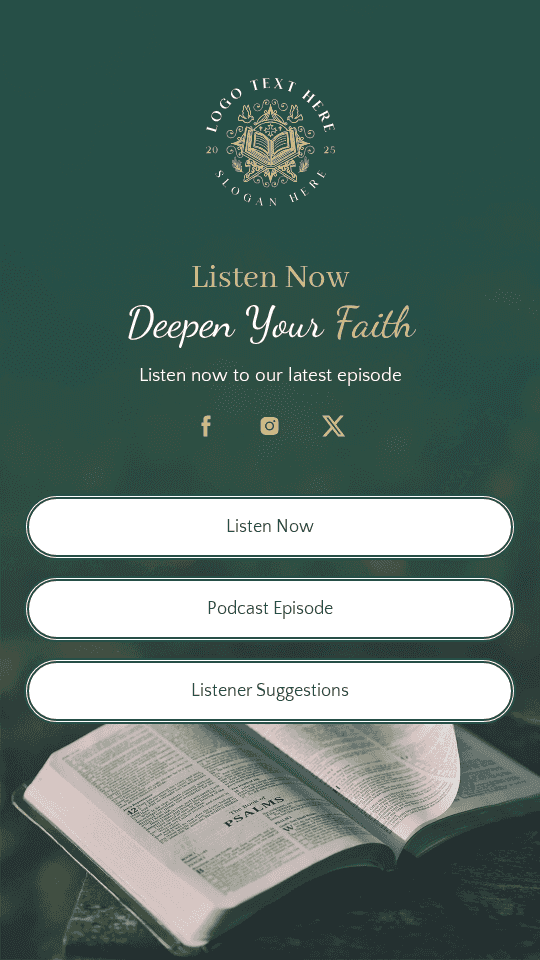 Faith Ministry Podcast Link in Bio Preview