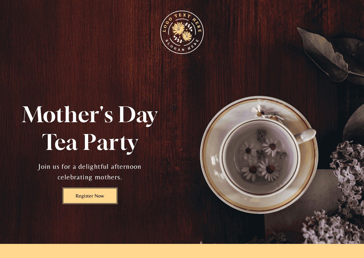 Mothers Day Party Website Preview
