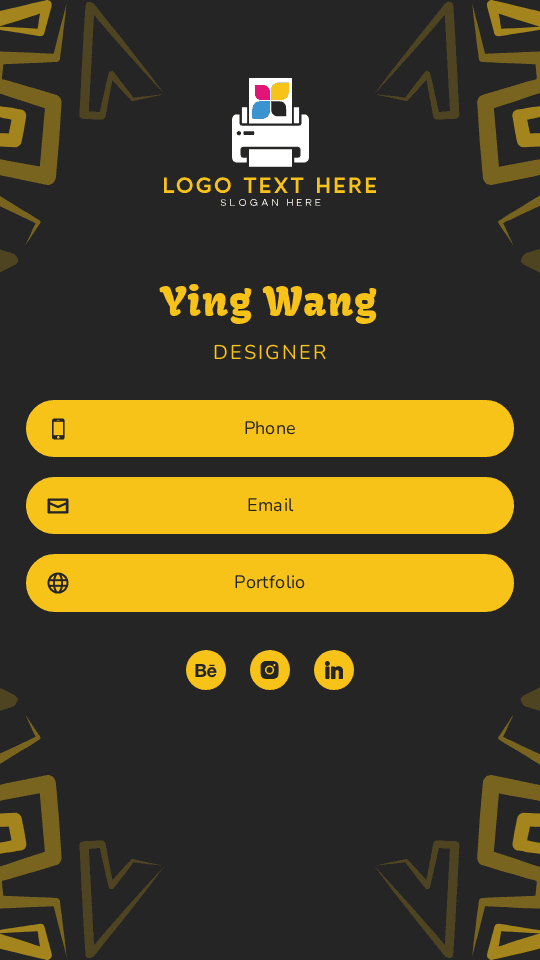 Regular Printing Designer Digital Business Card Preview