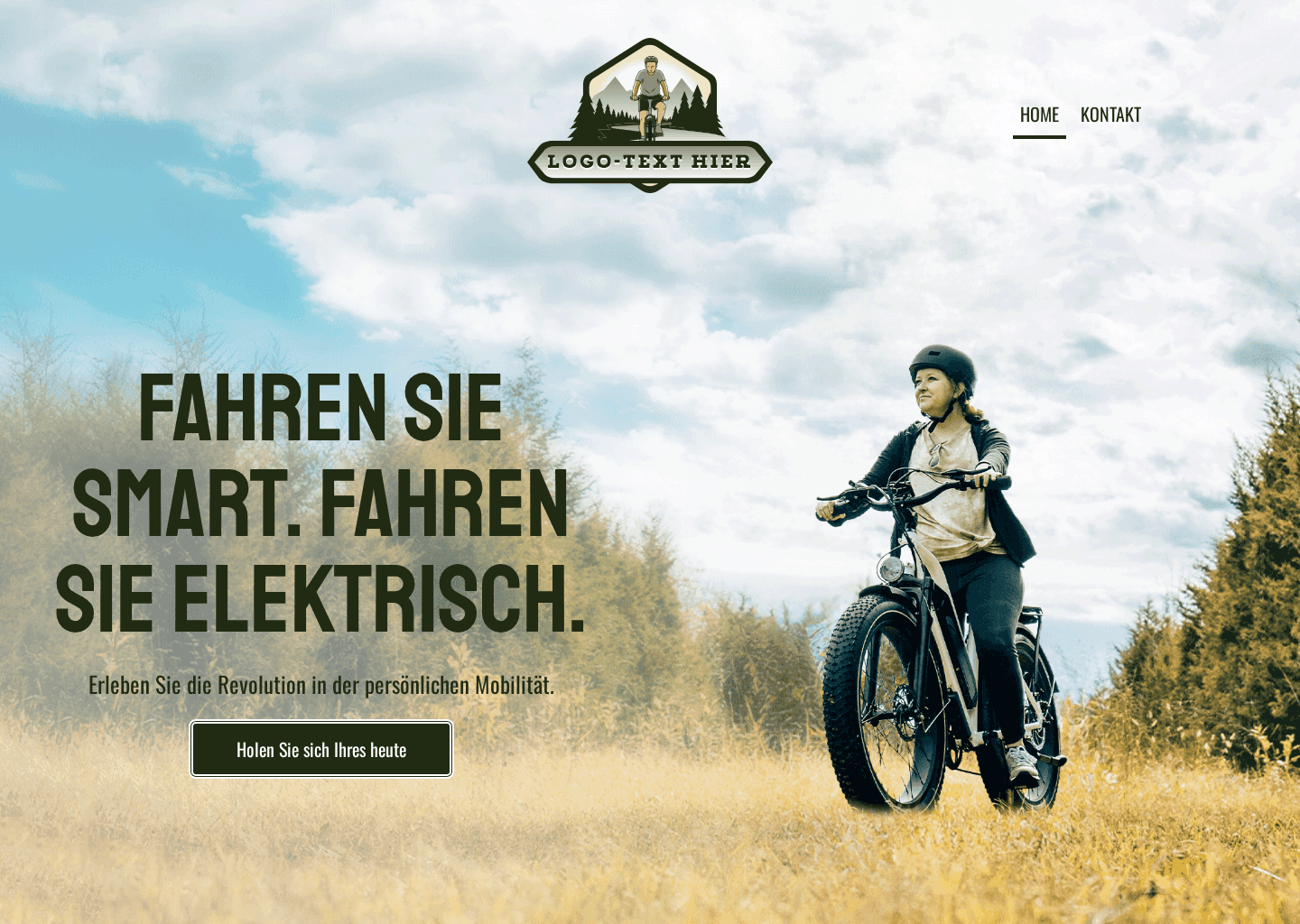 Elektrisches Energie-Fahrrad Website