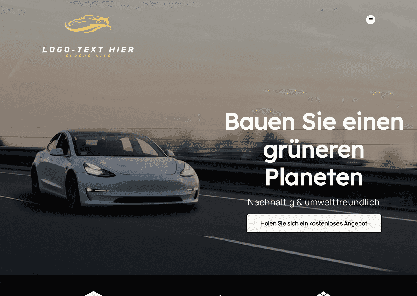 Nachhaltige Energie Lösungen Website Preview