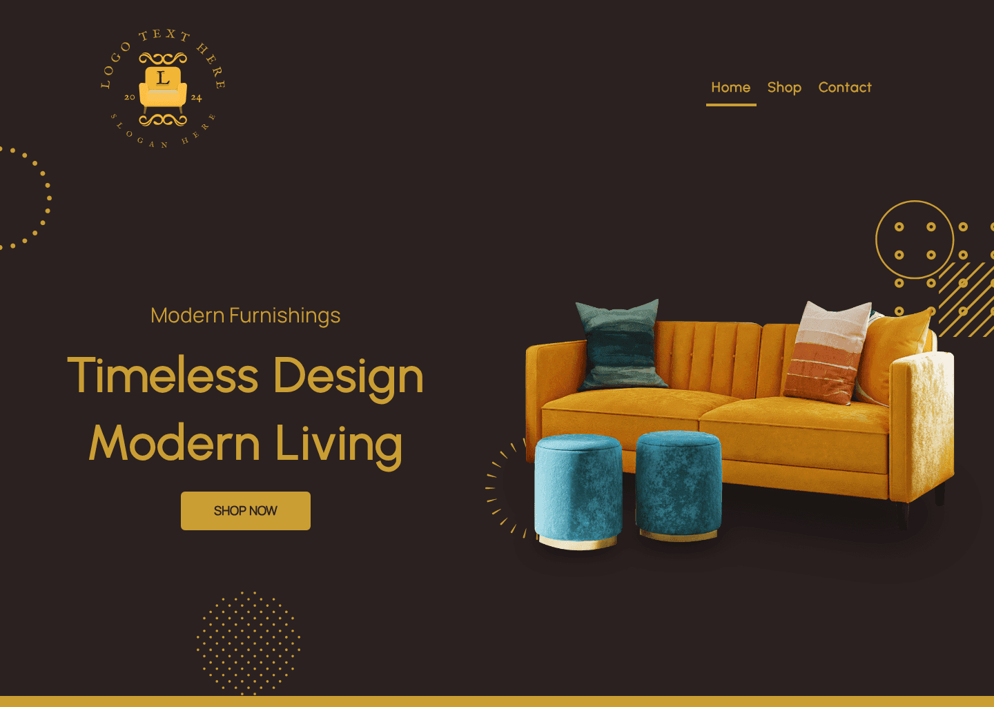 Modern Furniture Shop Website Preview