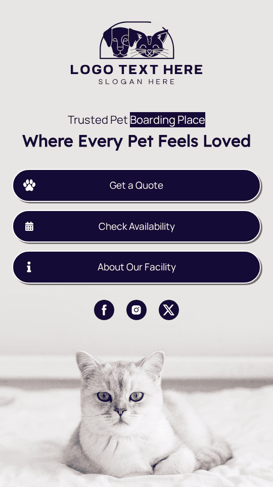 Pet Boarding Place Link in Bio Preview