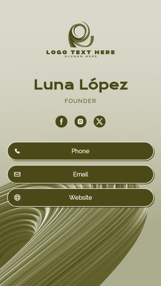 Business Establishment Founder Digital Business Card