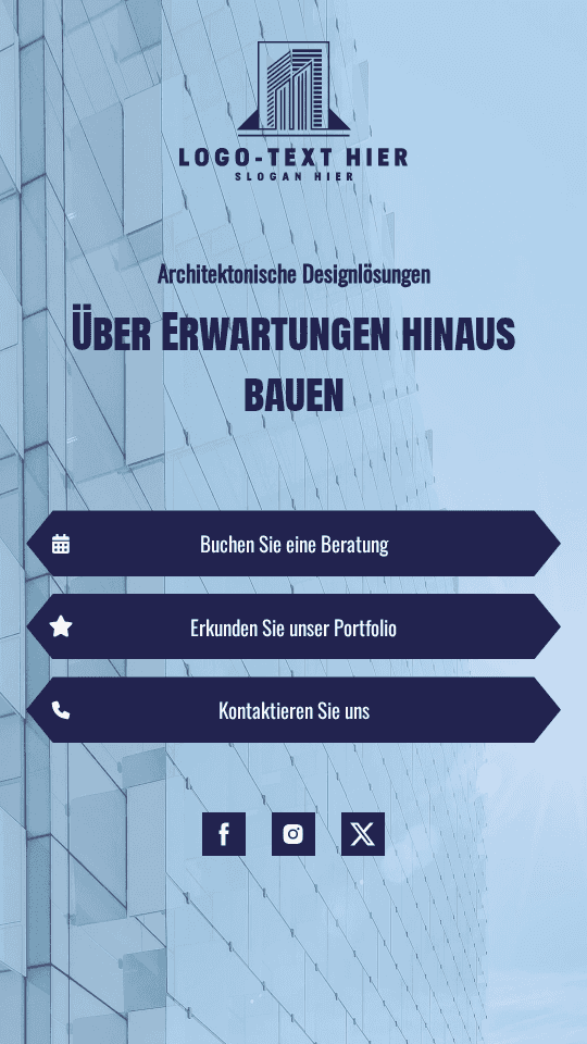 Architekturbüro-Portfolio Link in Bio