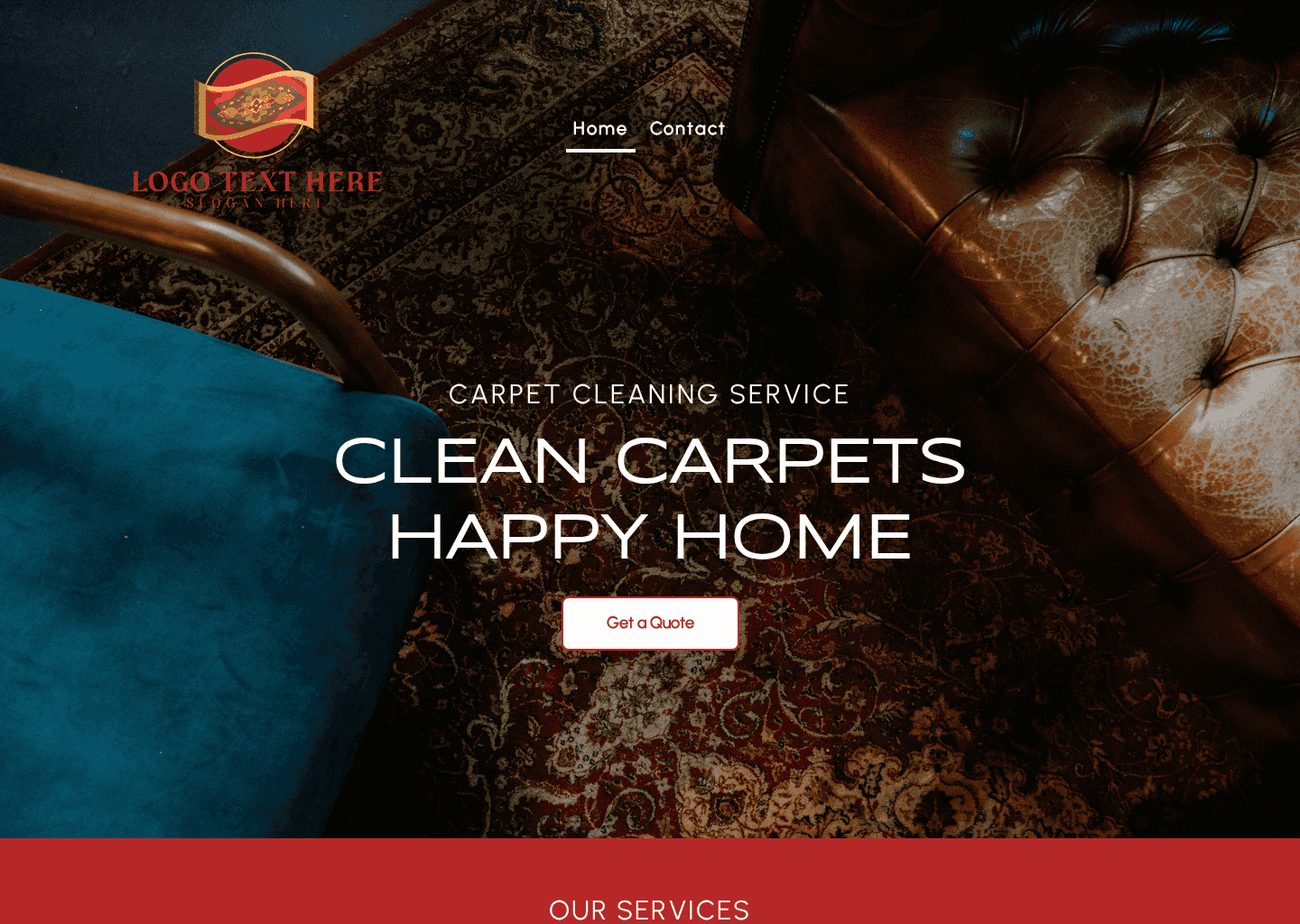 Professional Carpet Cleaning Website Preview