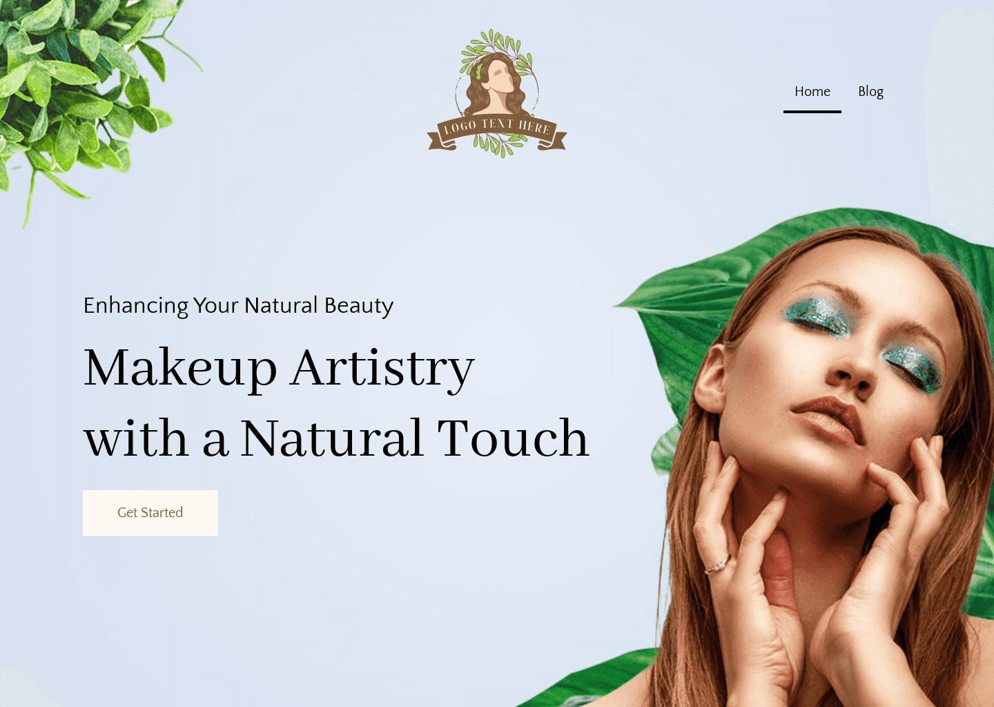 Beauty Artist Blog Website Design