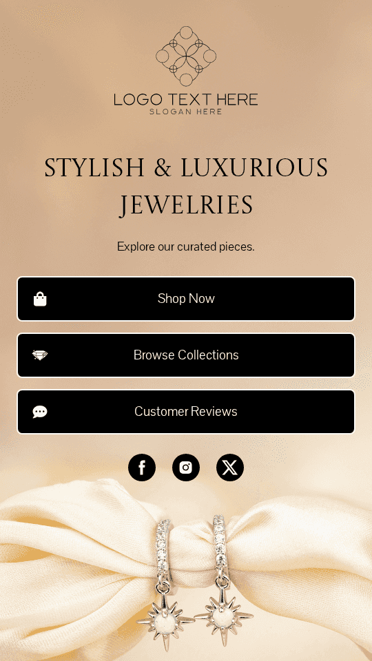 Luxury Jewelry Shop Link in Bio Preview