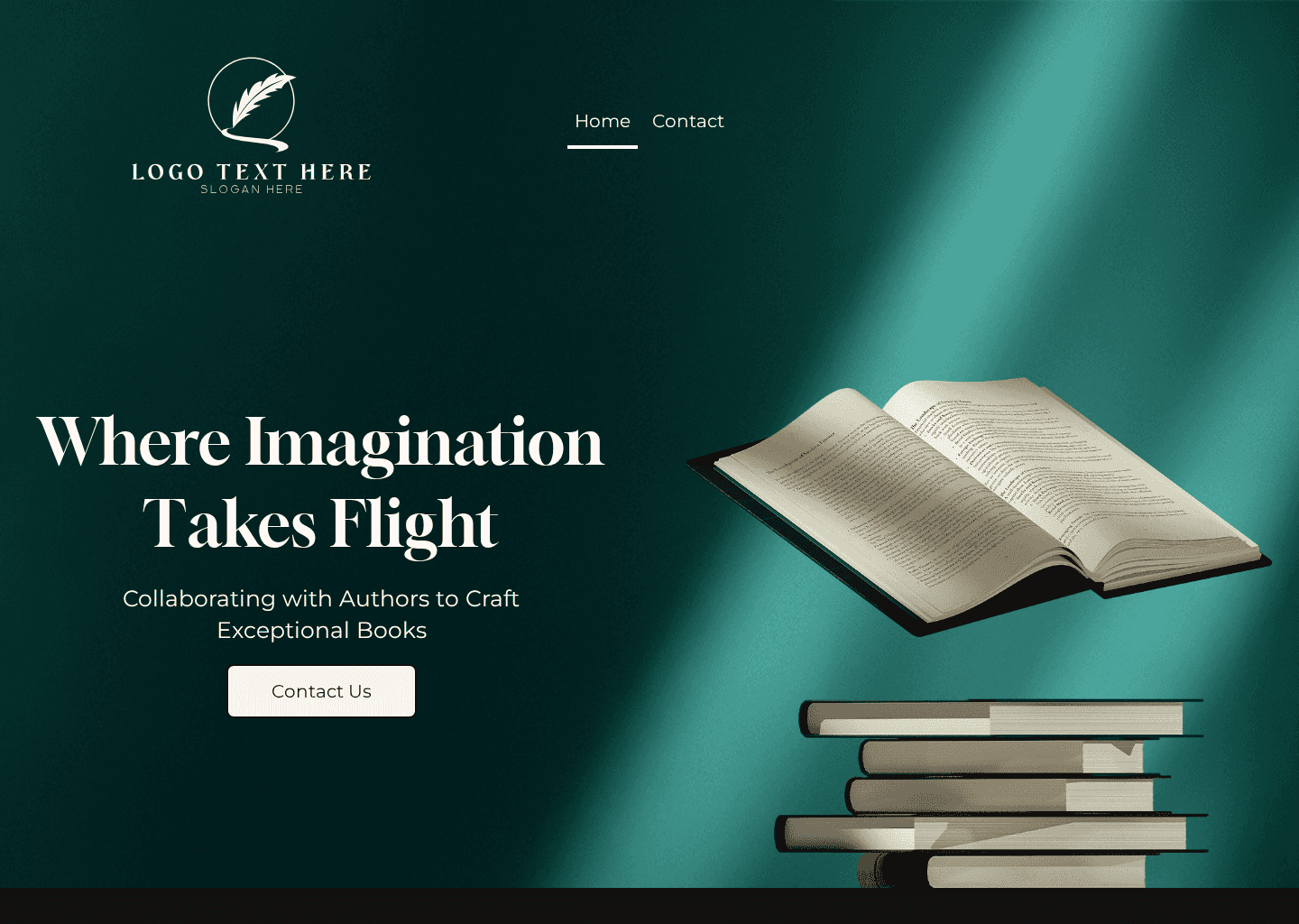 Books Publishing Literature Website Preview