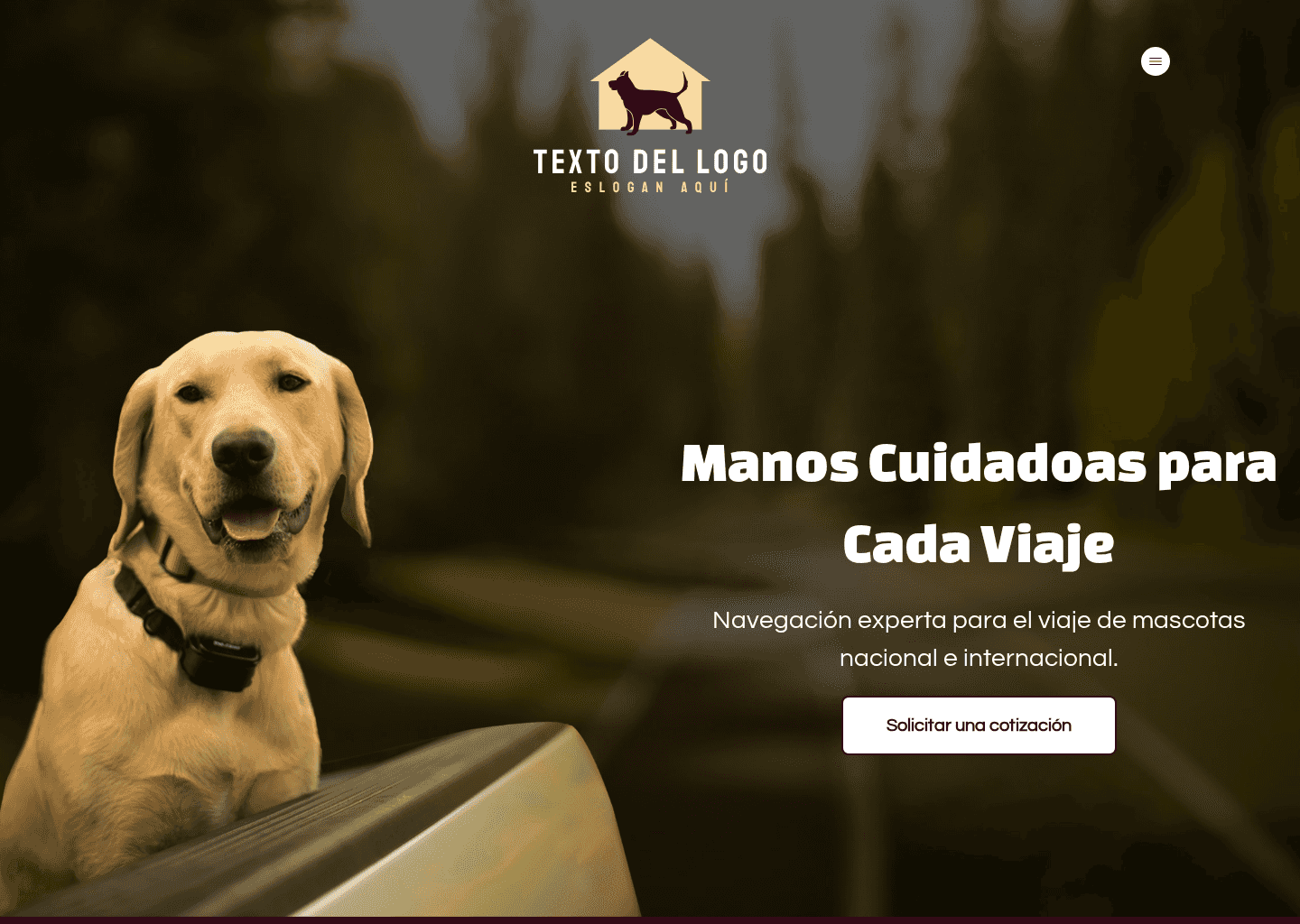 Soluciones de Transporte de Mascotas Website Preview