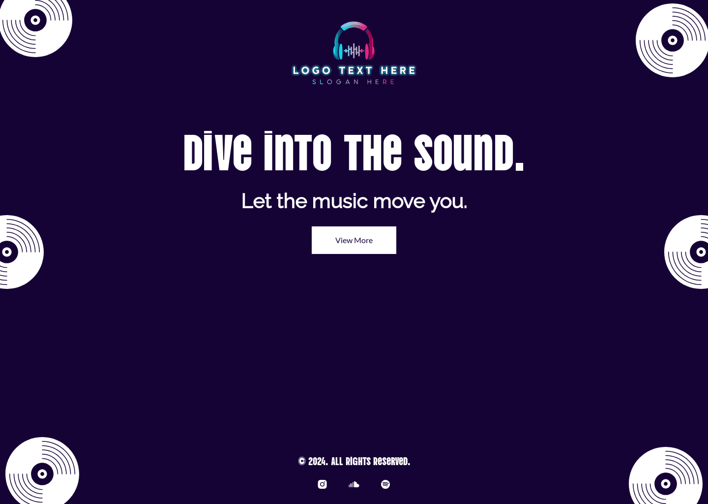 DJ Music Producer website design