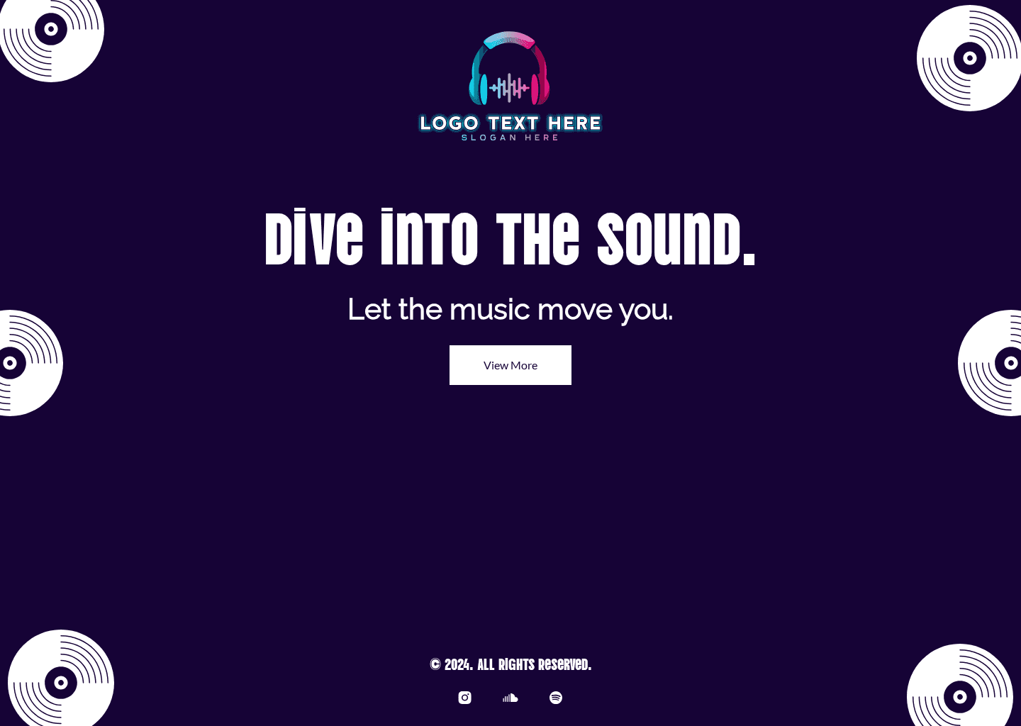 Vinyl Music Website Preview