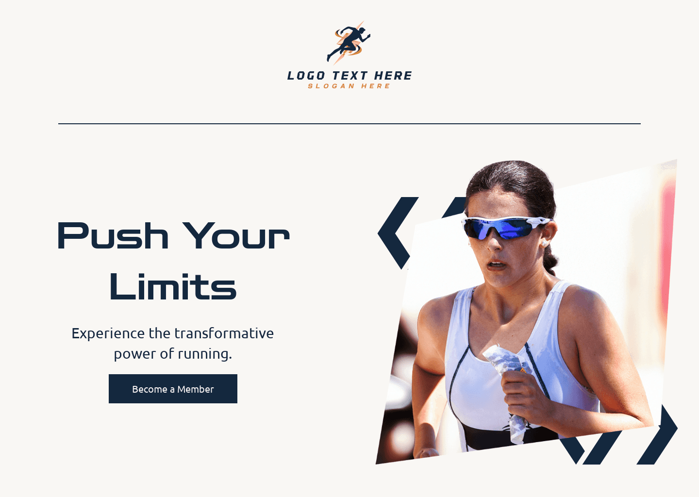 Fitness Running Club  Website Preview
