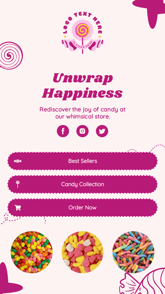 Candy Treats Store Link in Bio Preview