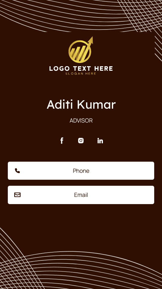 Tax Preparation Advisor Digital Business Card Preview