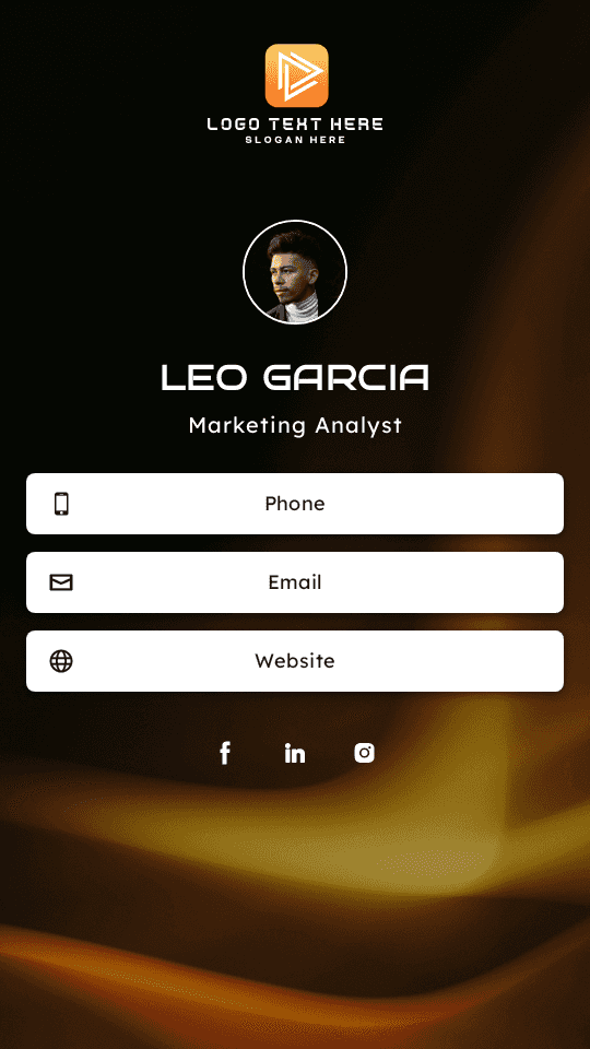 Digital Marketing Analyst Digital Business Card