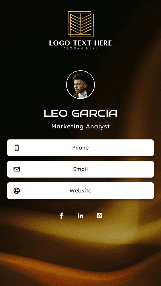 Digital Marketing Analyst Digital Business Card Preview