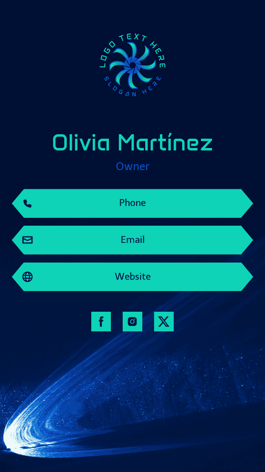 Commerce Establishment Owner Digital Business Card Preview