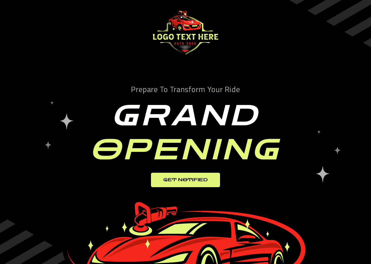 Car Detailing Launch Website Preview