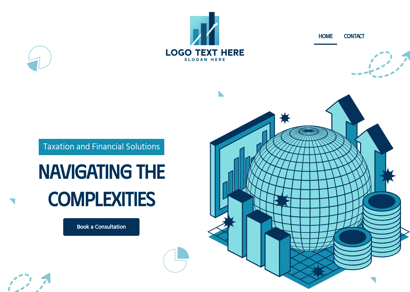 Tax Finance Consultancy Website Preview