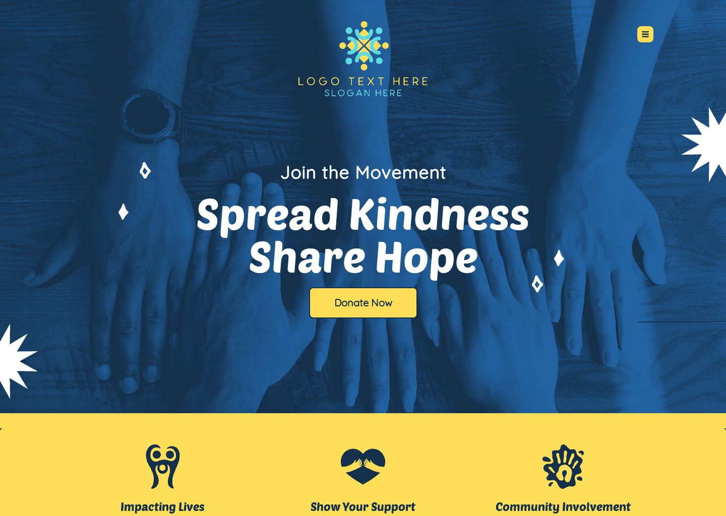 Community Donation Drive Website Preview