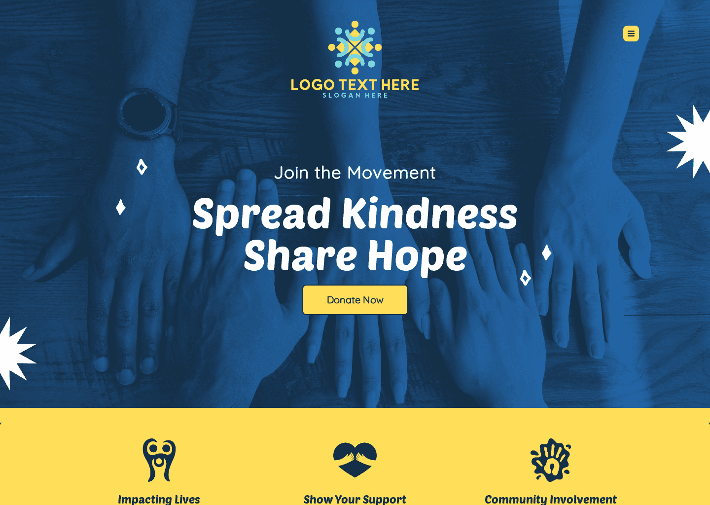 Community Donation Drive Website Preview