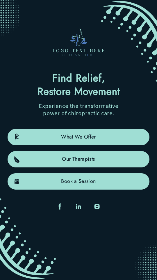 Chiropractic Therapy Service Link in Bio