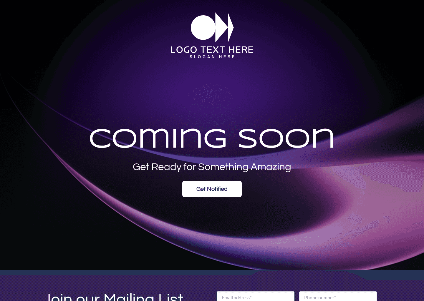 Generic Business Teaser Website