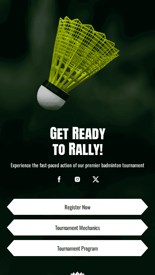 Athletic Badminton Contest Link in Bio Preview