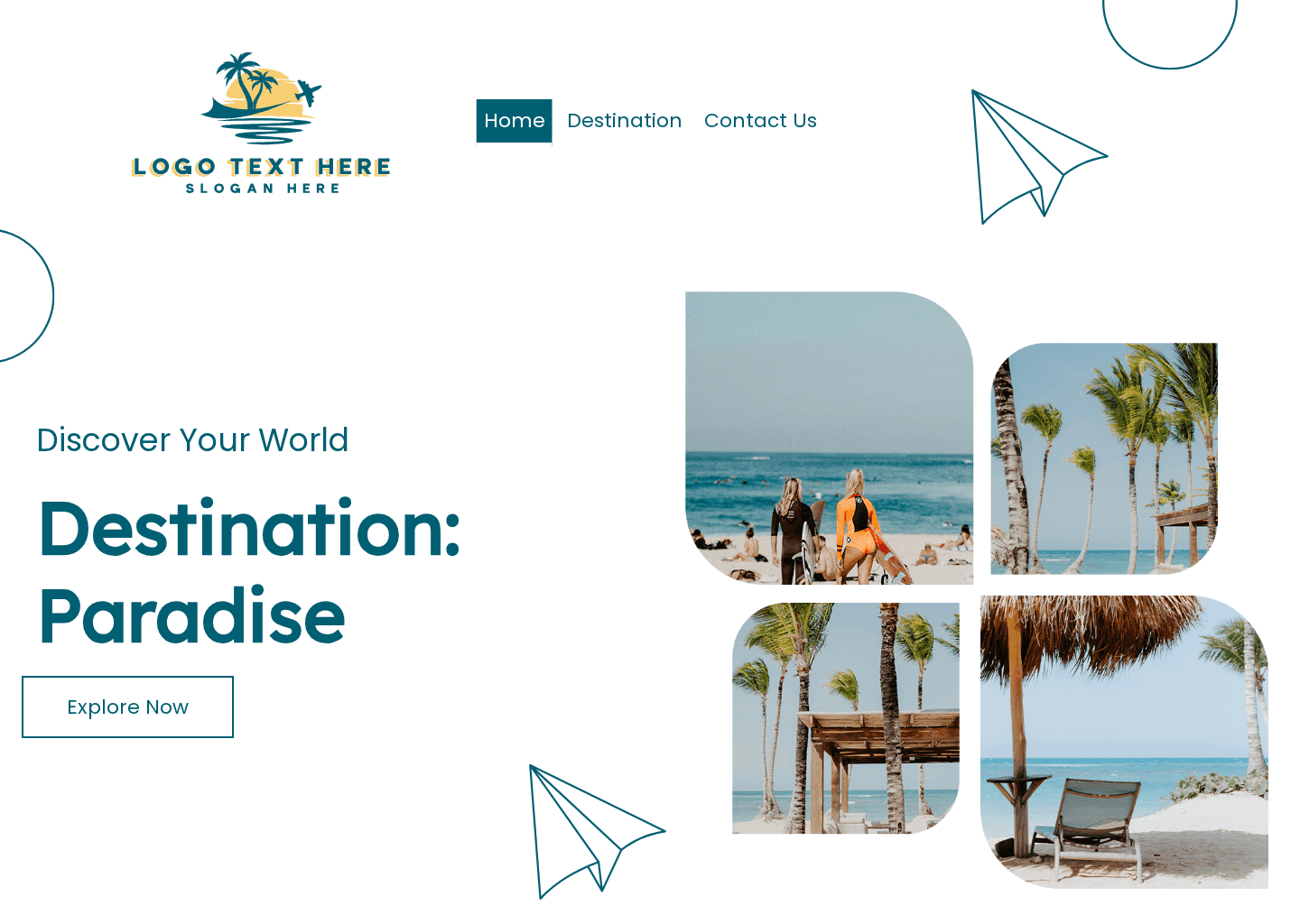 Contemporary Travel Tour Website Preview