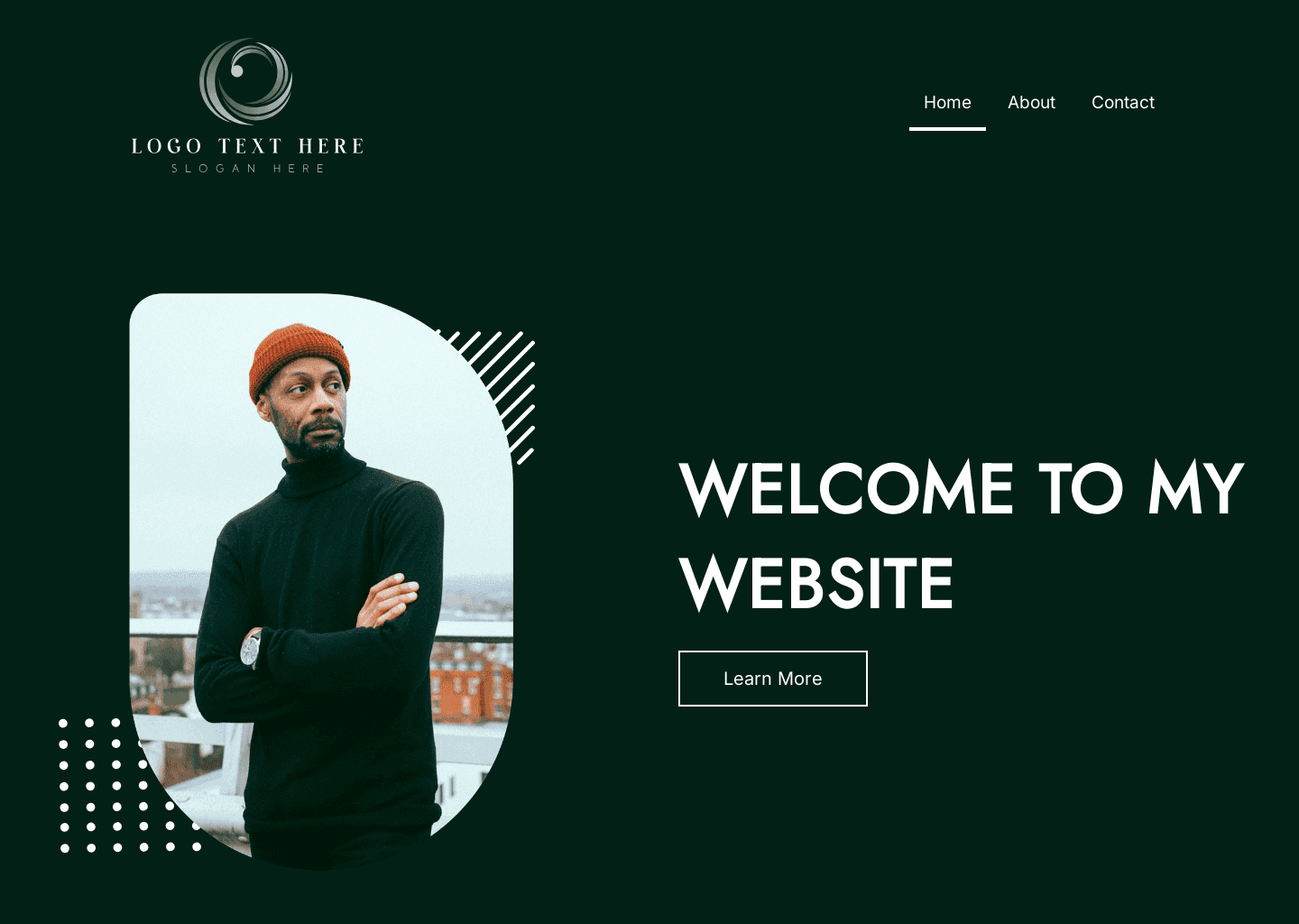 Personal Welcome Website Preview