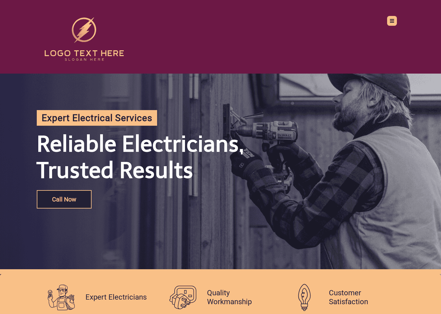 Expert Electrical Services Website Preview