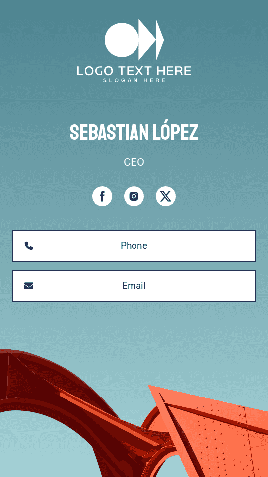 Corporate Business CEO Digital Business Card Preview